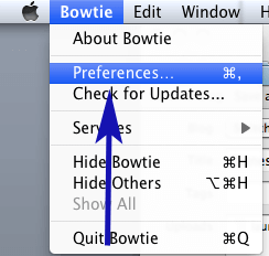 Bowtie Drop-Down Menu