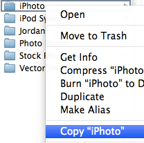 Copy iPhoto