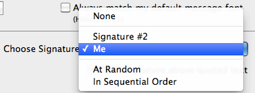 Default Signature