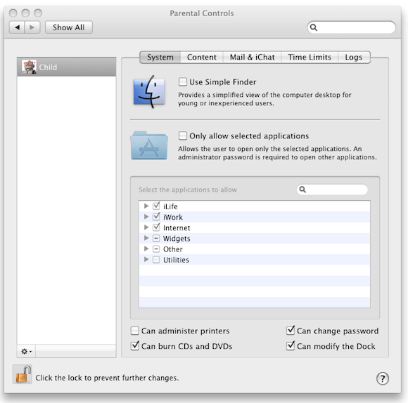 The System Tab in Parental Controls in OS X.png