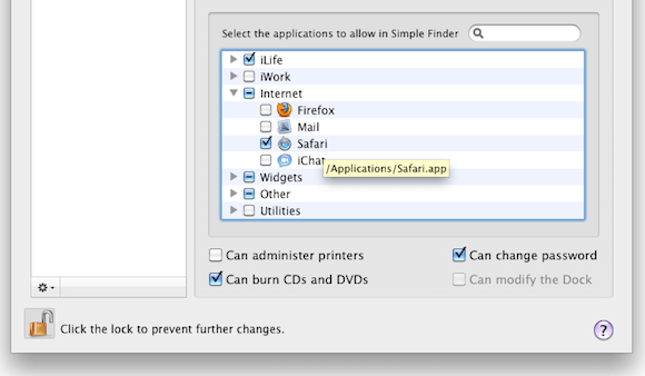 Selecting Allowed Applications in Parental Controls in OS X.png