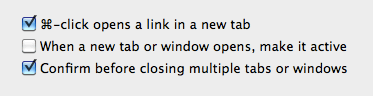 Tab Check Boxes