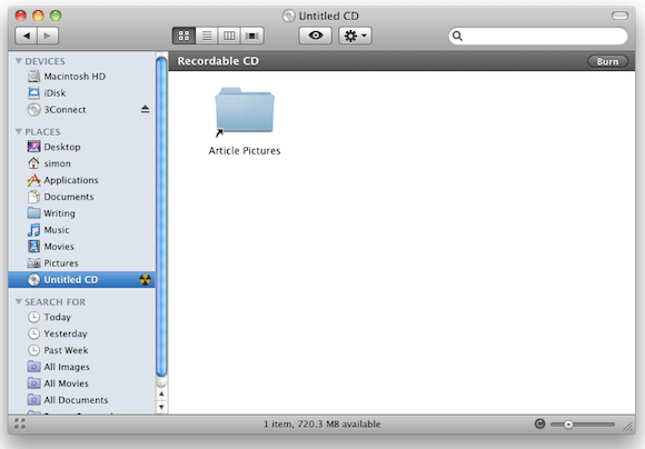 Burning a Disc from the Finder Sidebar.png