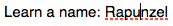 Name