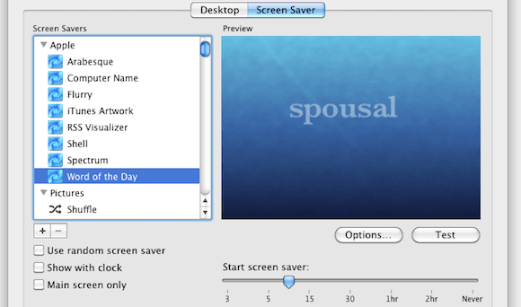 Selecting the Word of the Day Screen Saver.png