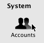 Activar el control parental en Mac OS X Accounts1 Activar el control parental en Mac OS X
