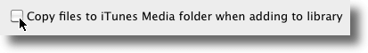 Don't Copy Files To Media Folder