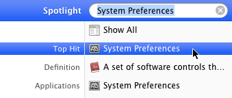 Open  System Preferences