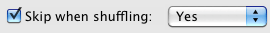 Skip When Shuffling