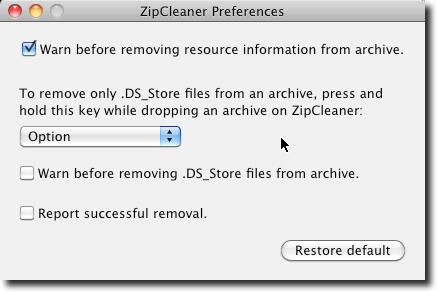 ZipCleaner Prefs
