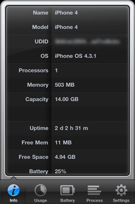 Info Tab