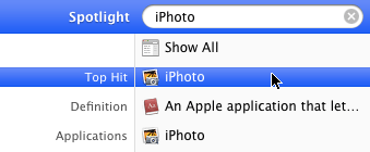 Open iPhoto