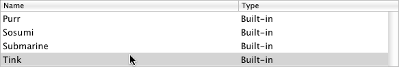 Select a Sound
