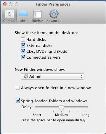 Finder Preferences