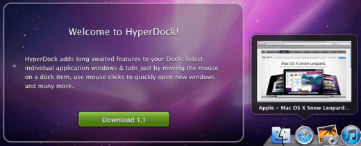 HyperDock Mac Apple