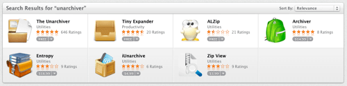 Search The Unarchiver Mac Store