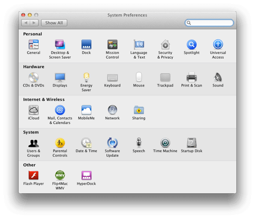 10 7 System Preferences