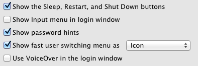 Lion Fast User Switching