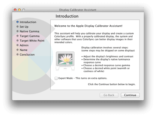 Continue Display Settings