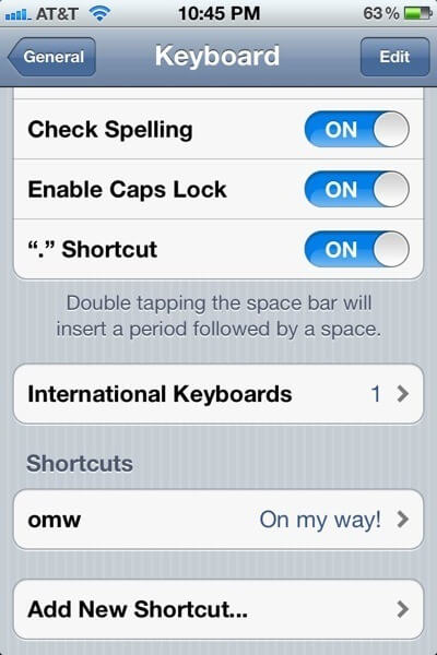 add words to ios