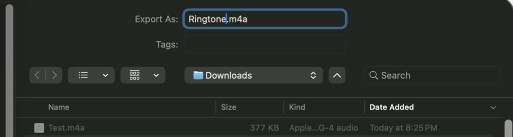 save m4a file - Switching To Mac