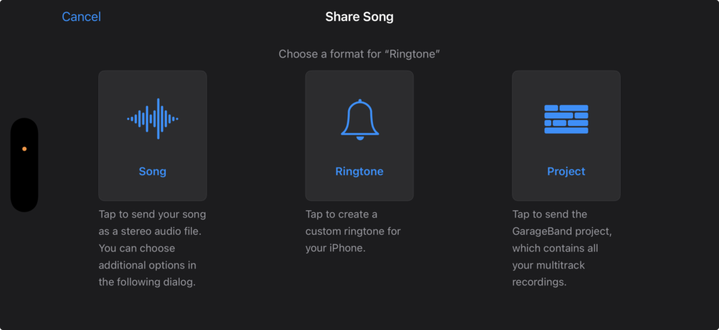 share song - Switching To Mac Share song, choose Ringtone