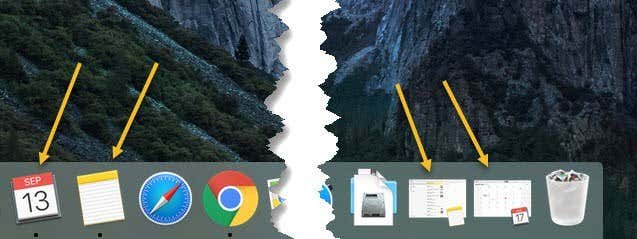 Minimized windows in dock become application icons