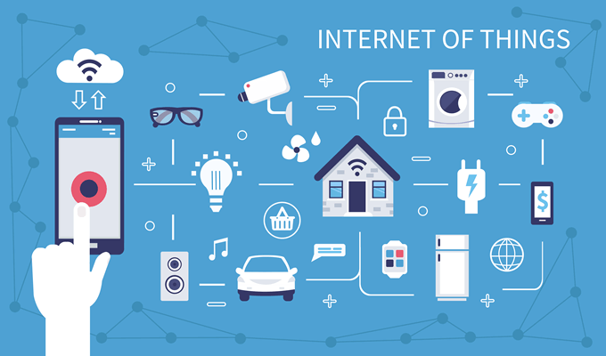 Illustration of the Internet of Things