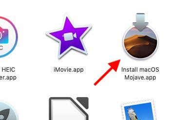 Install macOS Mojave app in Applications folder