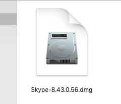A dmg file of Skype app