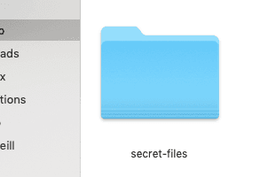 Folder called secret-files