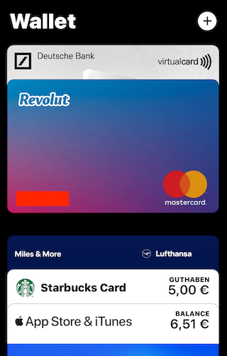 Apple Wallet on iPhone