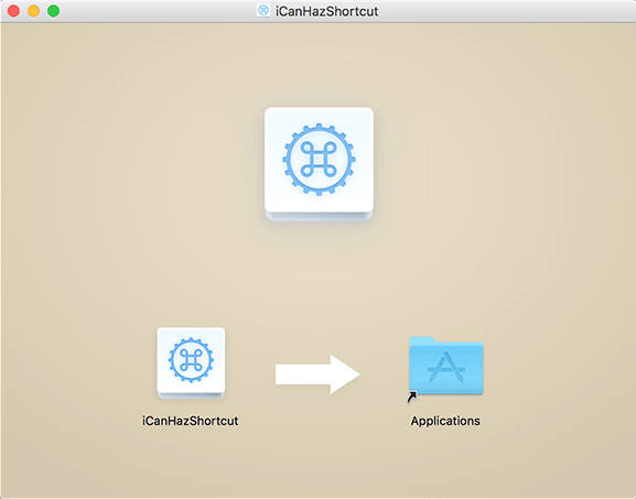 iCanHazShortcut installer window