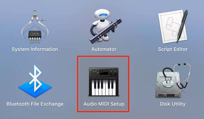 Audio MIDI Setup window