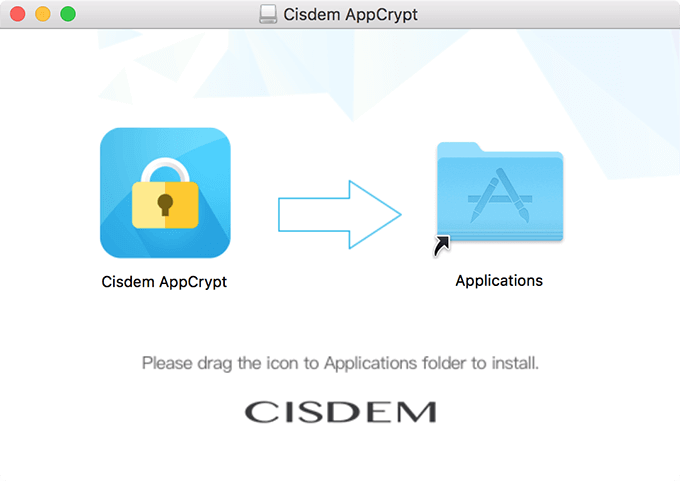 Cisdem AppCrypt installer window