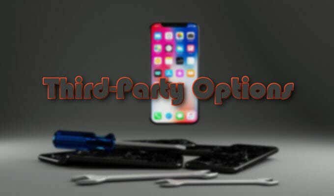 Image of tools and iPhones with Repair Options superimposed 