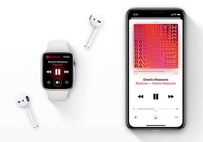 Apple Watch, iPhone, and AirPods