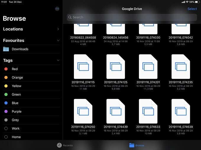 File Explorer with Google Drive