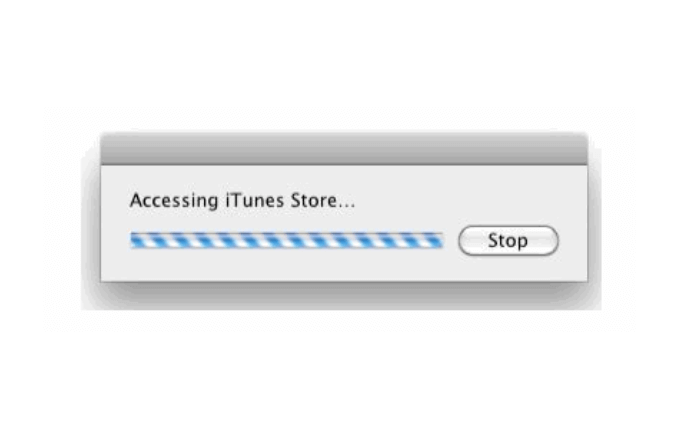 Accessing iTunes Store window 