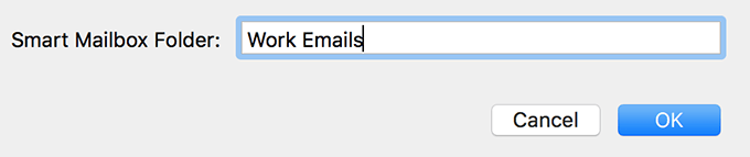 Smart Mailbox Folder Name