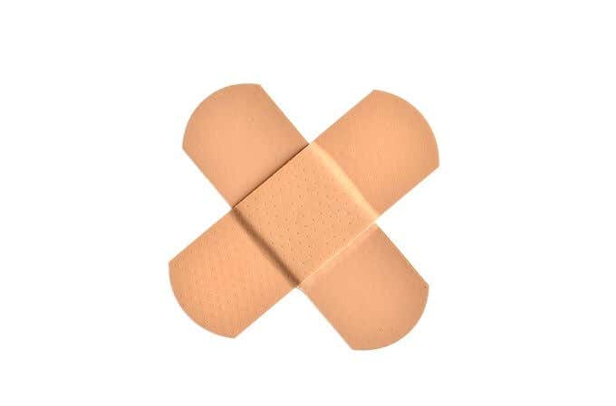 A pair of band-aids