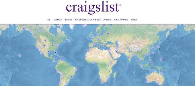 Craigslist website 