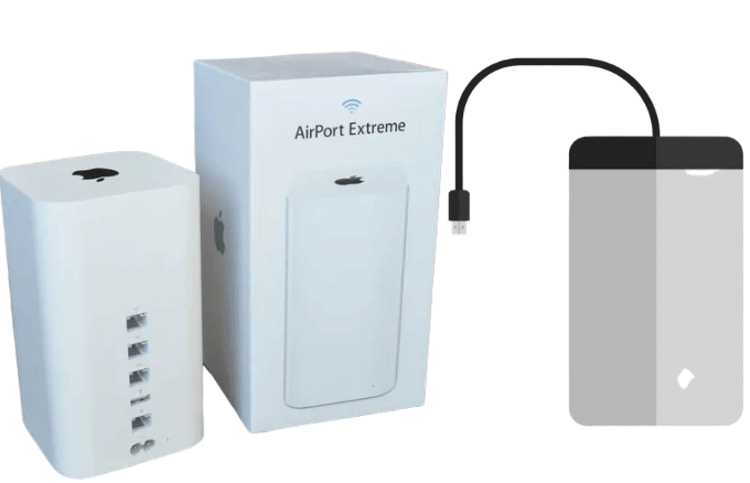 AirPort Extreme and hard drive 