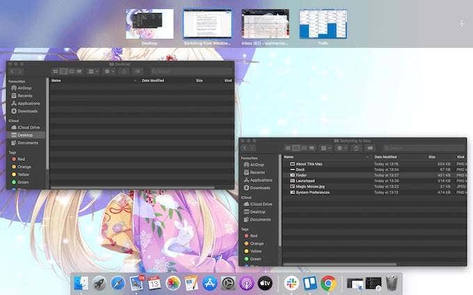 Mac virtual desktops screen