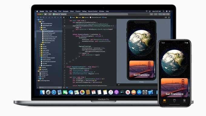 Mac developer software on MacBook Pro and iPhone