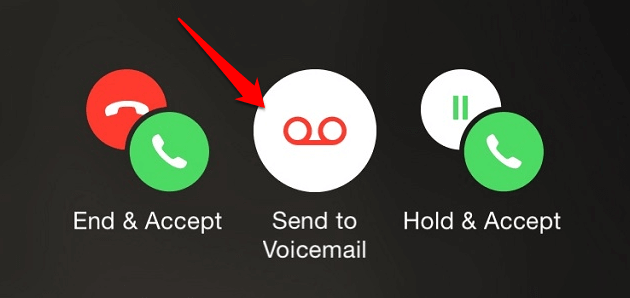 Send to Voicemail button in Phone app 