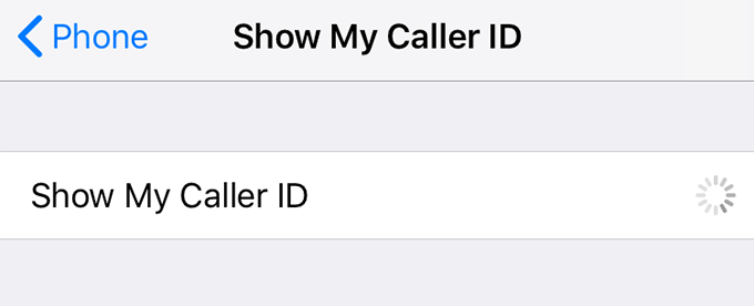 Show My Caller ID window