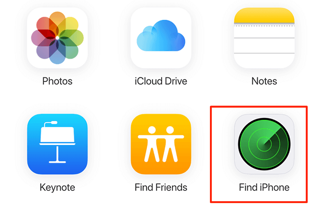 Find iPhone icon 
