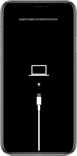 iPhone with plug in to laptop screen 