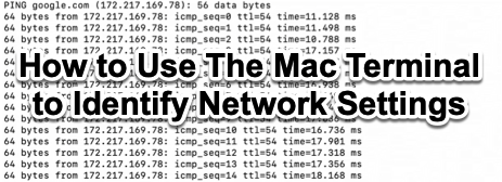 Mac Terminal - Identify Network Settings